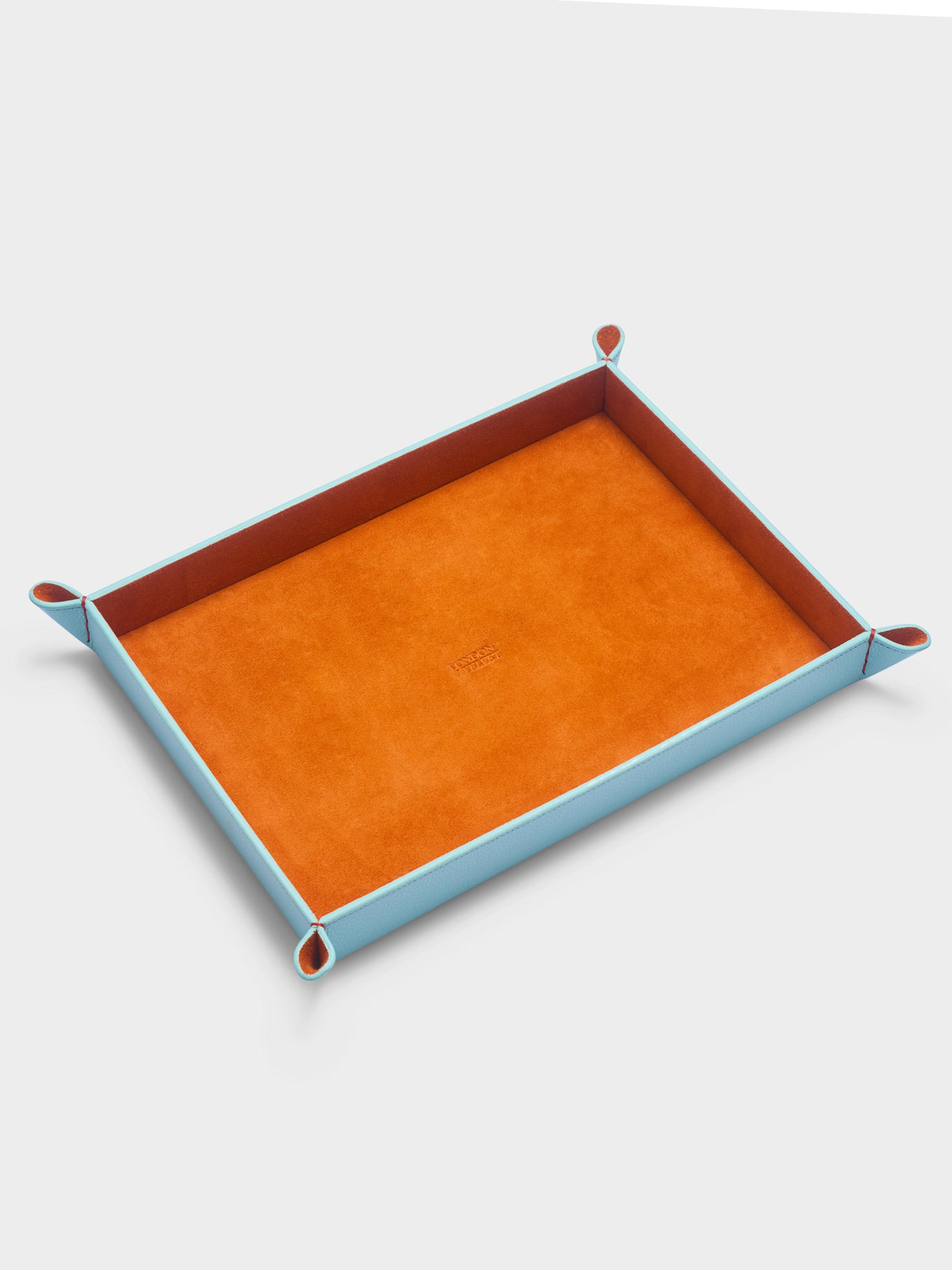 The Large Tidy Tray, Light Blue & Orange