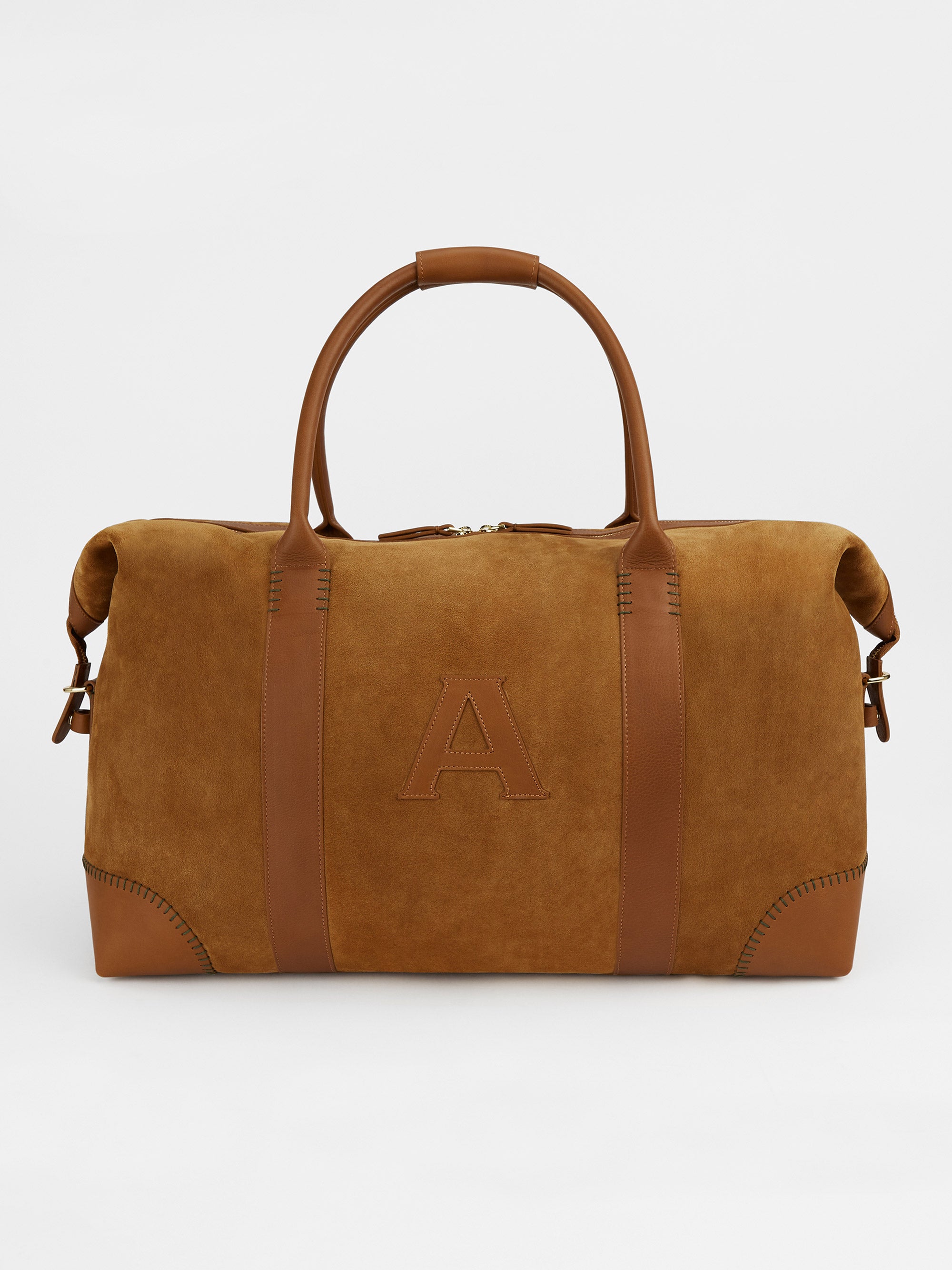 The Suede Weekend Bag: Tan