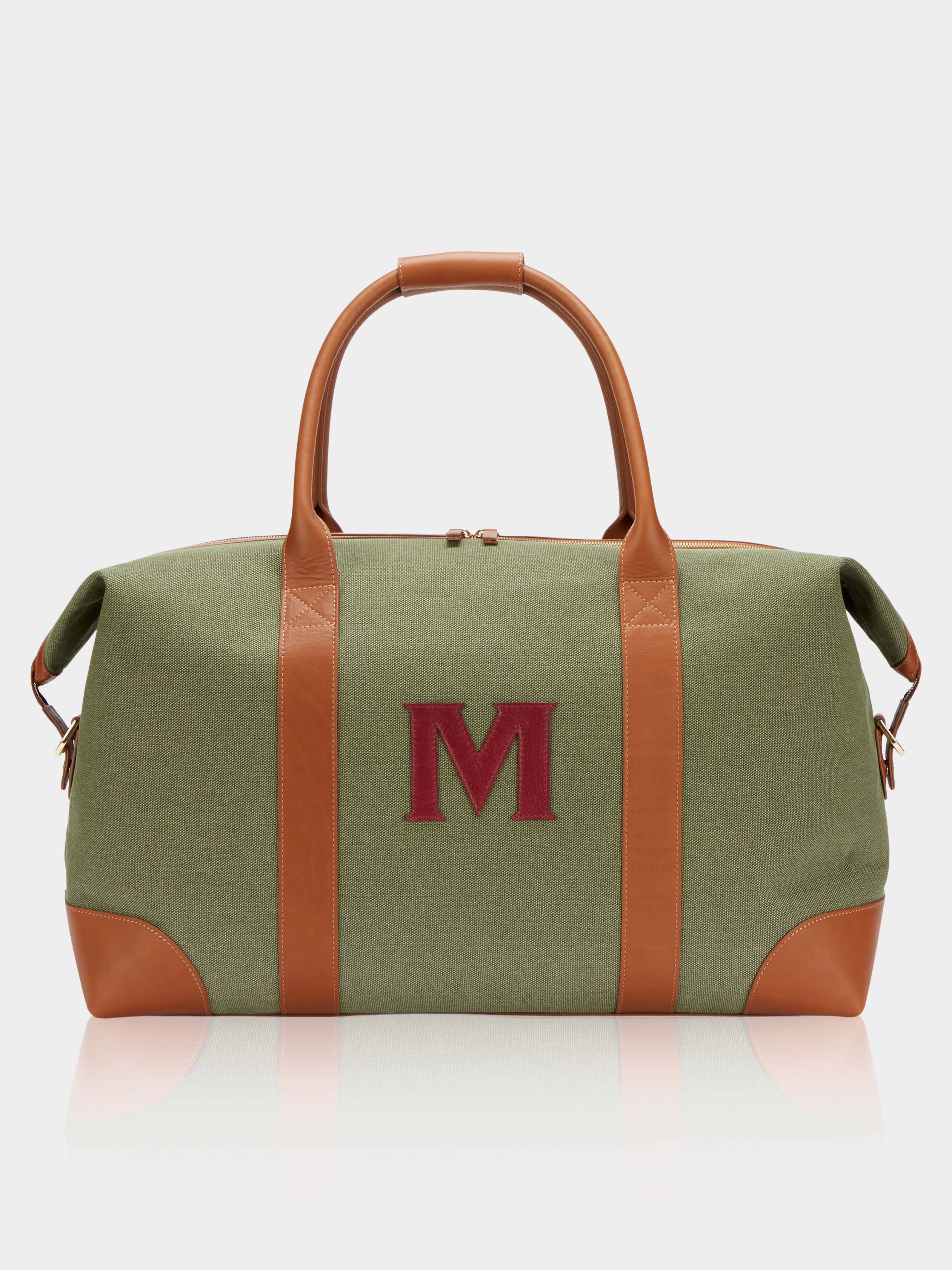 The Weekend Bag, Khaki & Claret