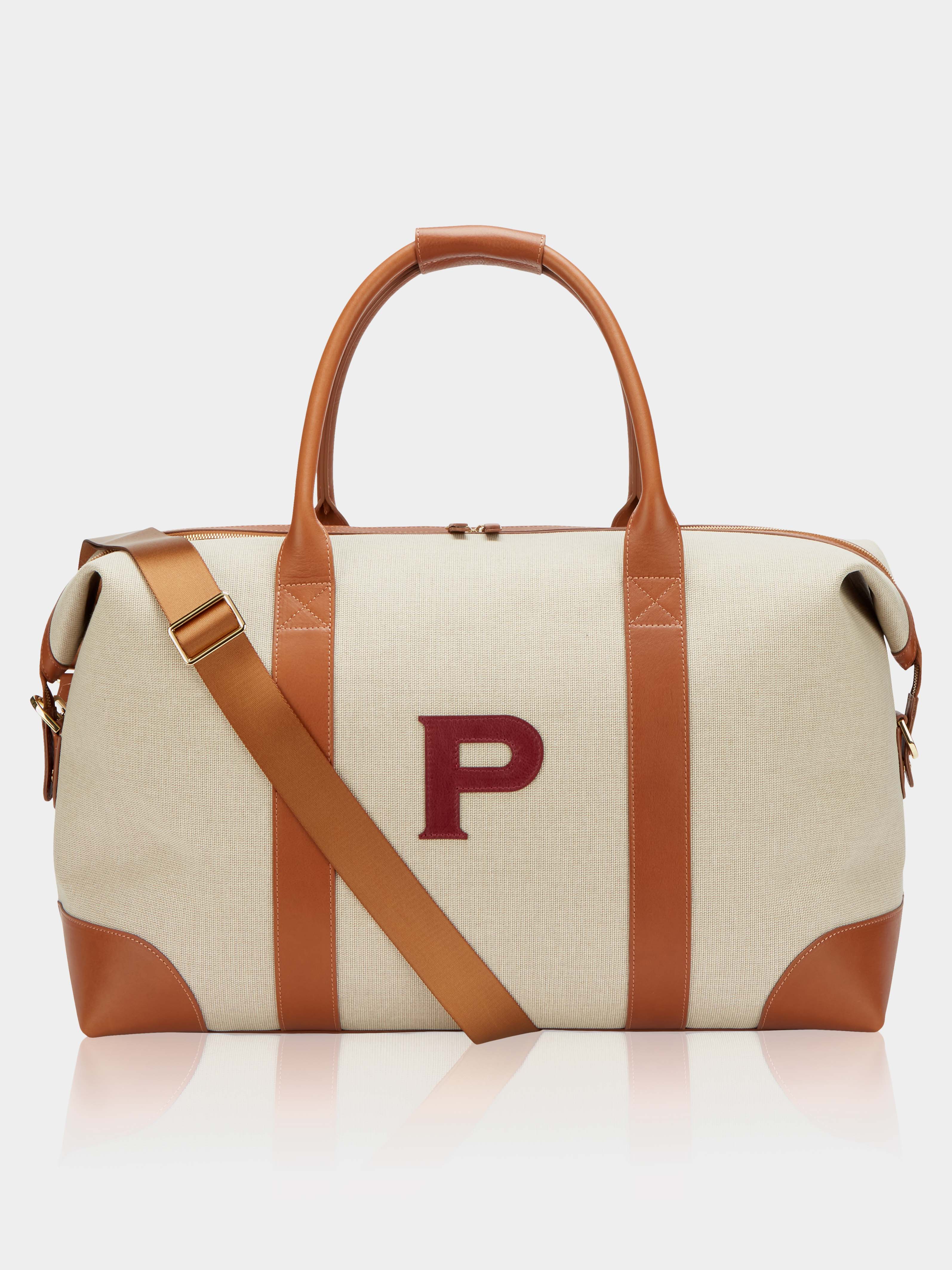 The Weekend Bag, Cream & Claret